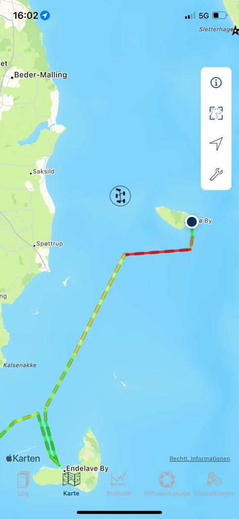 Weg von Endelave nach Tunø